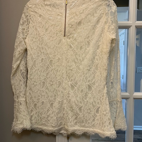 Soft Surroundings White Lace Lilith Blouse size S EUC - Picture 3 of 6